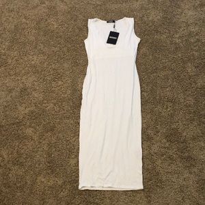 White midi dress, never worn!
